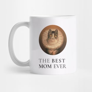 THE BEST KNITTING MOM IN THE WORLD, CAT. THE BEST KNITTING MOM EVER FINE ART VINTAGE STYLE OLD TIMES. Mug